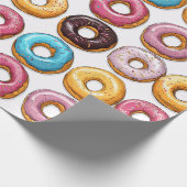 Kleurrijke Donuts Cadeaupapier (Hoek)