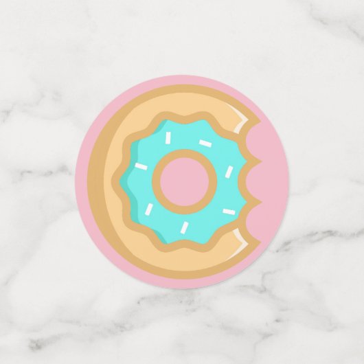 Kleurrijke donuts confetti (Kleine voorkant)