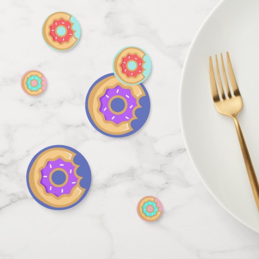 Kleurrijke donuts confetti (Groep)