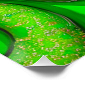 Kleurrijke Donuts Green Perfect Poster (Hoek)