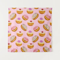 Kleurrijke Donuts: Hand getrokken Waterverf