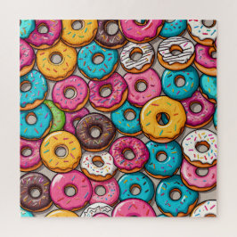 Kleurrijke donuts legpuzzel