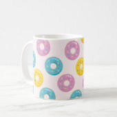 Kleurrijke donuts met sprinkelspatroon koffiemok (Voorkant links)