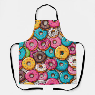 Kleurrijke donuts schort