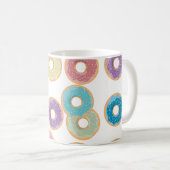 Kleurrijke Donuts & Sprinkles Patroon Koffiemok (Voorkant rechts)