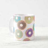 Kleurrijke Donuts & Sprinkles Patroon Koffiemok (Voorkant links)