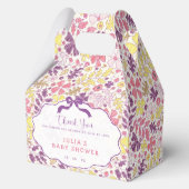 Kleurrijke Doodle Bloem Potlood Schets Baby Shower Bedankdoosjes (Achterkant)