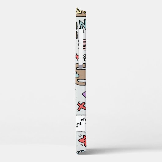 Kleurrijke Doodle School  Set Case-Mate iPhone Case (Achterkant / Links)