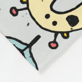Kleurrijke Doodle School Set Fleece Deken (Hoek)