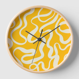 Kleurrijke Doodle Wall Clock