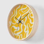 Kleurrijke Doodle Wall Clock (Hoek)