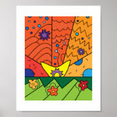 Kleurrijke Doodles, Patterns, Design Poster Print (Voorkant)