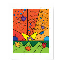 Kleurrijke Doodles, Patterns, Design Poster Print