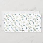 Kleurrijke Doodles Prettig Kerstfeest 2 Foto Zwart Feestdagenkaart (Achterkant)