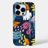 Kleurrijke doodling krabbels trendy moderne kunst Case-Mate iPhone case (Achterkant)