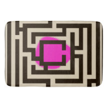 Kleurrijke doolhof patroon op aangepaste kleur