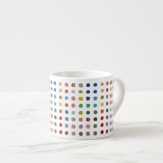 Kleurrijke dot Mok – kleine Stippen, leuk en stijl (Voorkant rechts)