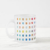 Kleurrijke dot Mok – pastel Stippen (Links)