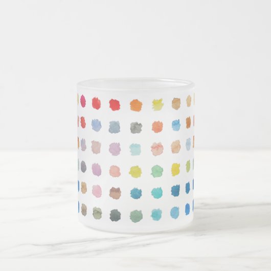 Kleurrijke dot Mok – pastel Stippen (Center)