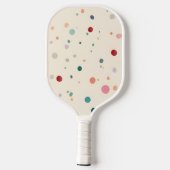 Kleurrijke Dot Pickleball Paddles – Speel Moedig,  (Achterkant)