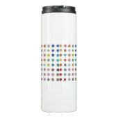 Kleurrijke Dot Tumbler – Kleine Stippen Thermosbeker (Achterkant)