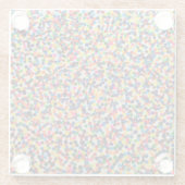 Kleurrijke dotty art onderzetter (Achterkant)