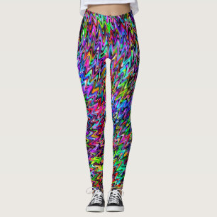 Kleurrijke draaiende kleurenwervelkolom leggings