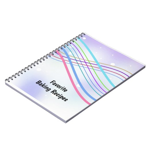 Kleurrijke Draaikolk van Lint Notitieboek (Linkerzijde)