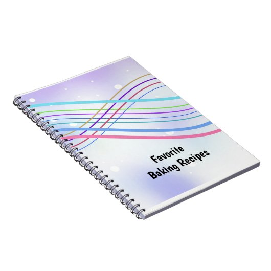 Kleurrijke Draaikolk van Lintjes Notitieboek (Rechterzijde)