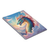 Kleurrijke draak aan de hemel notitieboek (Rechterzijde)
