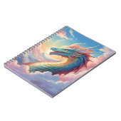 Kleurrijke draak aan de hemel notitieboek (Linkerzijde)