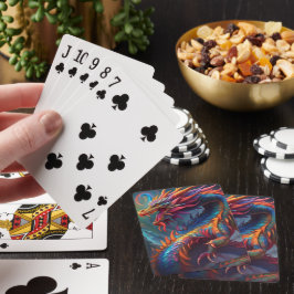 Kleurrijke Draak Speelkaart Pokerkaarten