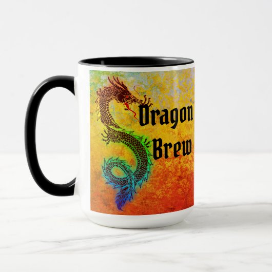 Kleurrijke Dragon Brew Mok (Links)