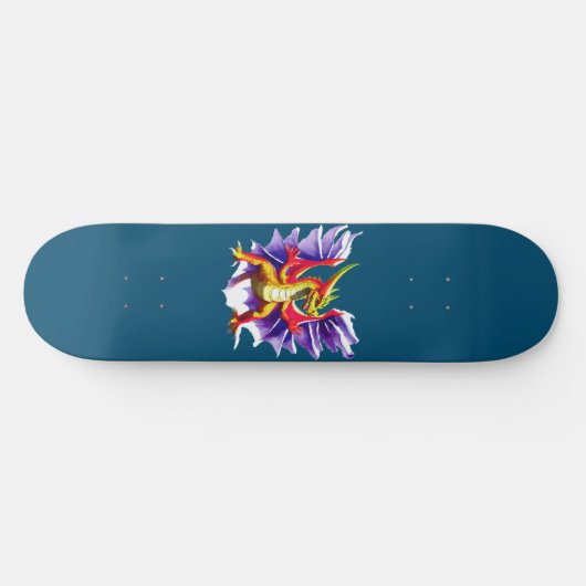 Kleurrijke Dragon Fantasy Skateboard (Horizontaal)