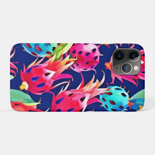 Kleurrijke Dragon Fruit Case-Mate iPhone Case (Achterkant (horizontaal))
