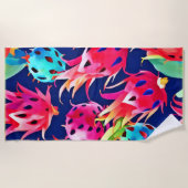 Kleurrijke Dragon Fruit Strandlaken (Voorkant)