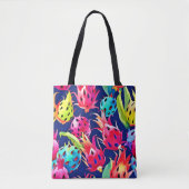 Kleurrijke Dragon Fruit Tote Bag (Voorkant)