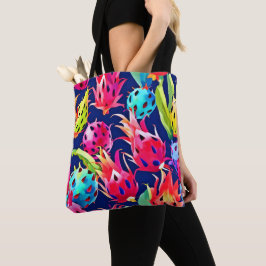 Kleurrijke Dragon Fruit Tote Bag