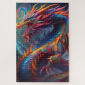 Kleurrijke Dragon puzzel Legpuzzel (Verticaal)