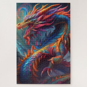 Kleurrijke Dragon puzzel Legpuzzel