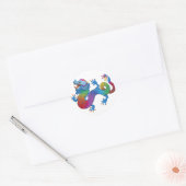 Kleurrijke Dragon Sticker (Envelop)