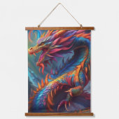 Kleurrijke Dragon Wall Tapestry Hangend Wandkleed (Voorkant)