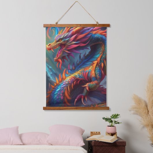 Kleurrijke Dragon Wall Tapestry Hangend Wandkleed (Slaapkamer)