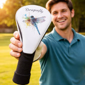 Kleurrijke Dragonfly aanpasbaar Golfheadcover
