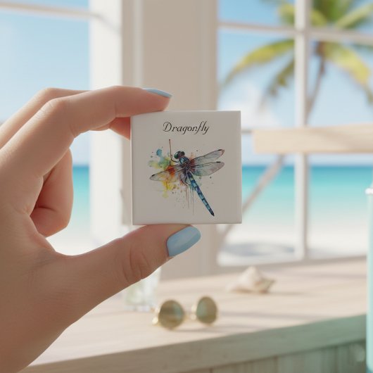 Kleurrijke Dragonfly aanpasbaar Magneet