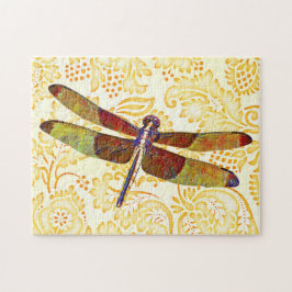 Kleurrijke Dragonfly Art  stijl Puzzel