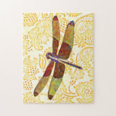 Kleurrijke Dragonfly Art stijl Puzzel (Verticaal)