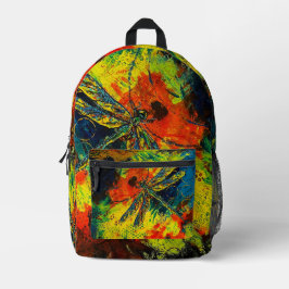 Kleurrijke Dragonfly rugzak