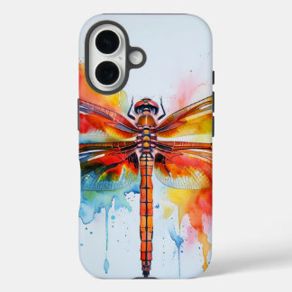 Kleurrijke Dragonfly Waterverf Telefoonhoes iPhone 16 Hoesje