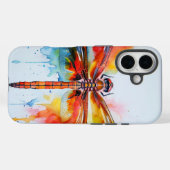 Kleurrijke Dragonfly Waterverf Telefoonhoes Case-Mate iPhone Case (Achterkant (horizontaal))